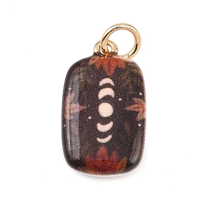 Brass Enamel Pendants LS-ENAM-I087-03A-1