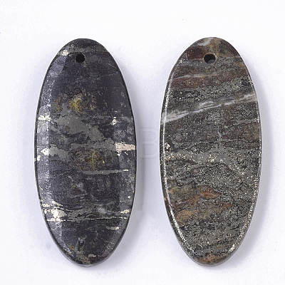 Natural Pyrite Pendants X-G-S366-005-1
