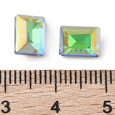 Glass Rhinestone Cabochons RGLA-L029-05A-SPLA-1