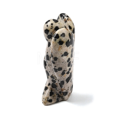 Natural Dalmatian Jasper Angel Figurine DJEW-N006-01A-17-1
