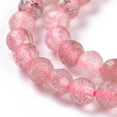 Natural Strawberry Quartz Beads Strands G-I206-26-4mm-1