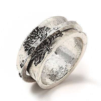 Rotatable Tree Pattern Alloy Finger Ring RJEW-F123-06AS-1