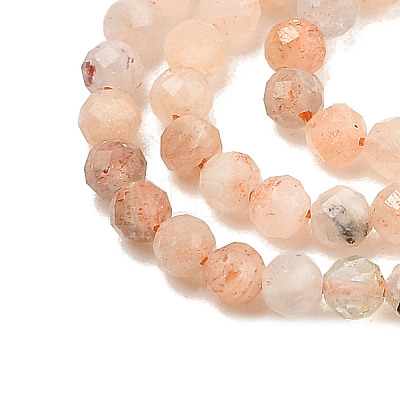 Natural Sunstone Beads Strands X-G-H002-A03-01-1