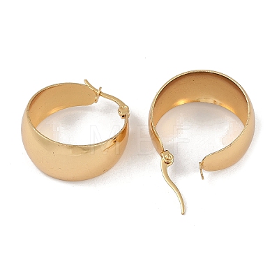 Ion Plating(IP) 201 Stainless Steel Hoop Earrings EJEW-I309-31G-1