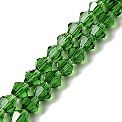 Half-Handmade Transparent Glass Beads Strands GB6MM-1