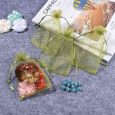 Organza Gift Bags with Drawstring OP-R016-10x15cm-13-1