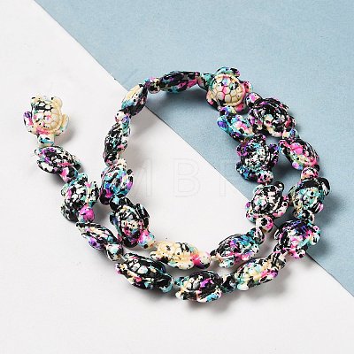 Synthetic Turquoise Dyed Beads Strands X-G-P507-05H-1