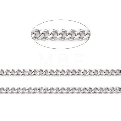 304 Stainless Steel Curb Chains CHS-D033-02P-03-1
