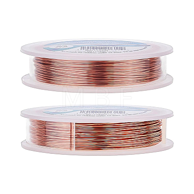 3 Rolls 3 Style Bare Round Copper Craft Wire CWIR-BC0006-16-1