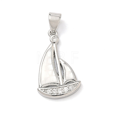 Brass Enamel Pendants KK-H534-05P-01-1