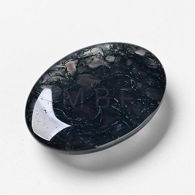 Natural Moss Agate Cabochons G-F296-09-30x40mm-1