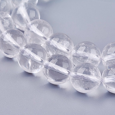 Natural Quartz Crystal Beads Strands G-R193-05-10mm-1