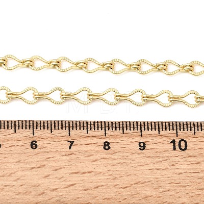 5MM Brass Teardrop Link Chain Necklaces for Women NJEW-F366-04B-1