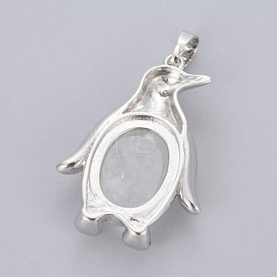 Natural Quartz Crystal Pendants G-L512-A28-1