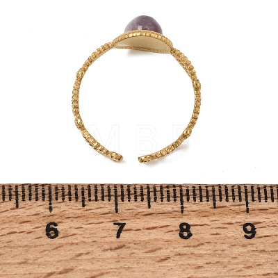 304 Stainless Steel Cuff Open Rings for Women GG-CBA7994-01G-06-1