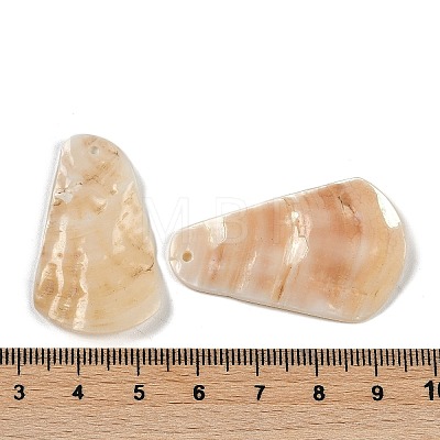 Natural Freshwater Shell Pendants SHEL-K009-06-1