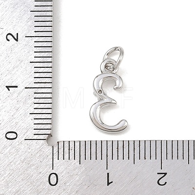 Brass Micro Pave Clear Cubic Zirconia Charms KK-P339-27P-03-1