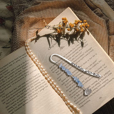 20Pcs 4 Styles Alloy Bookmark Findings DIY-SC0033-58-1