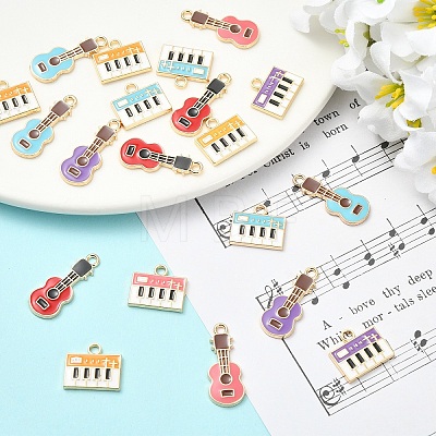 20Pcs 2 Styles Eco-Friendly Zinc Alloy Pendants ENAM-YW0008-29-1