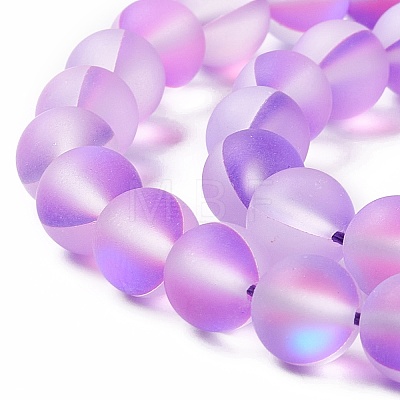 Synthetic Moonstone Beads Strands G-E573-01B-09-1