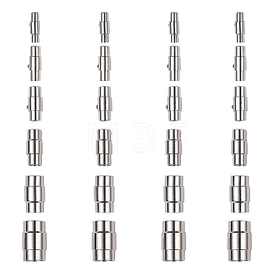 Brass Magnetic Screw Clasps KK-CJ0001-17-1