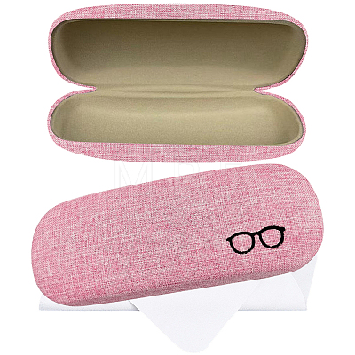1Pc Oval Polyester Eyeglass Cases AJEW-CN0007-32D-1
