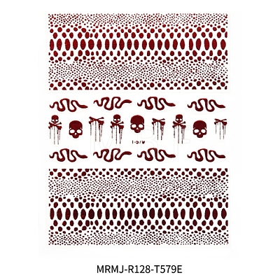 Nail Art Stickers Decals MRMJ-R128-T579E-1