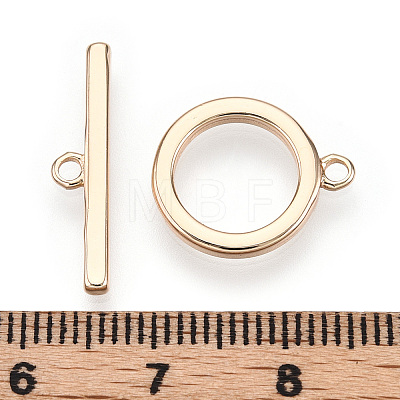 Brass Toggle Clasps X-KK-E057-09G-1