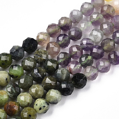 Natural & Synthetic Mixed Gemstone Beads Strands G-D080-A01-01-08-1
