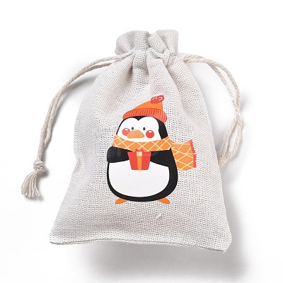 Christmas Cotton Cloth Storage Pouches ABAG-M004-02H-1