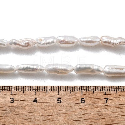 Natural Baroque Keshi Pearl Beads Strands PEAR-P064-06B-02A-1