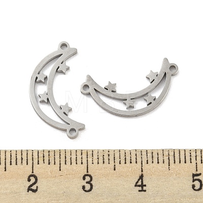 304 Stainless Steel Connector Charms STAS-P344-09P-1