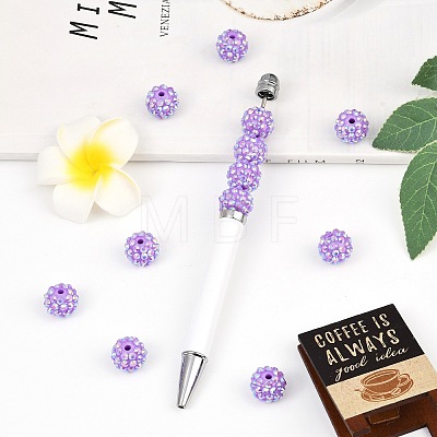 AB-Color Resin Rhinestone Beads RESI-S315-12x14-10-1
