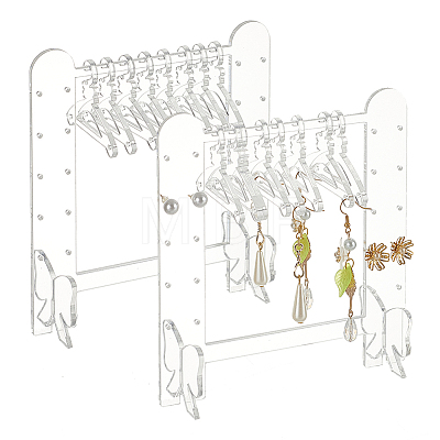 HOBBIESAY 2 Sets Butterfly Acrylic Earring Display Stands EDIS-HY0001-13A-1