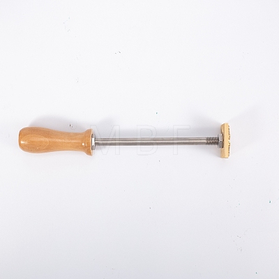 Brass Burning Stamp Heating AJEW-WH0098-73-1