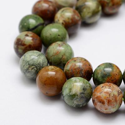 Natural Green Opal Beads Strands G-K209-04B-12mm-1