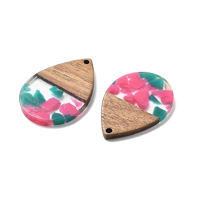 Resin and Walnut Pendants LS-FIND-R051-15D-1