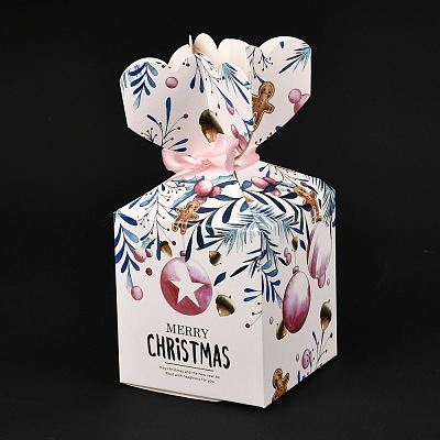 Christmas Theme Paper Fold Gift Boxes CON-G012-03A-1