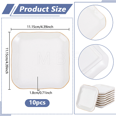 Porcelain Trinket Dishes AJEW-WH0609-511B-1