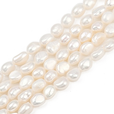 Natural Cultured Freshwater Pearl Beads Strands PEAR-P064-20H-06A-1