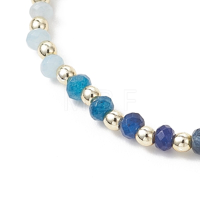 Dyed Natural Malaysia Jade & Synthetic Hematite Beaded Stretch Bracelets for Women BJEW-JB13069-02-1