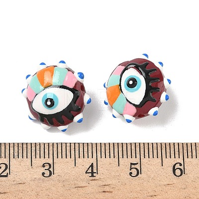 Baking Paint Glass Beads LAMP-D004-04G-1