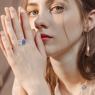 DIY Oval Finger Rings Making Kit DIY-BBC0003-15P-1