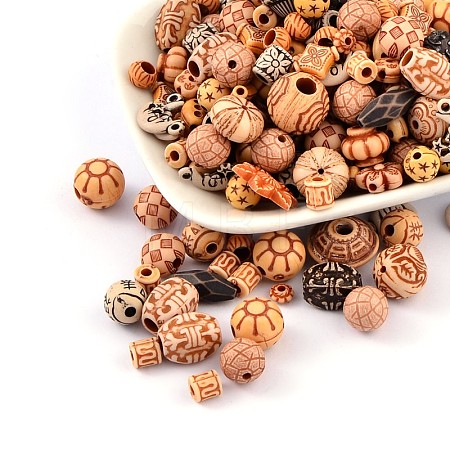 Mixed Antique Style Acrylic Beads X1-MACR-R546-02-1