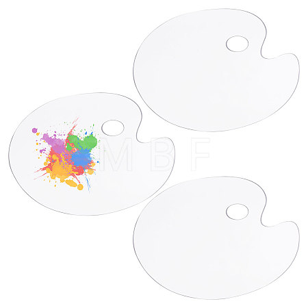 Plastic Watercolor Oil Palette AJEW-WH0696-656-1