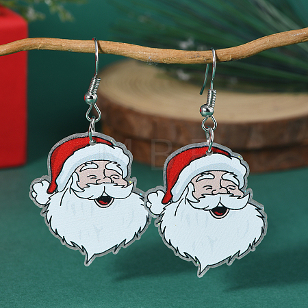 Christmas Acrylic Dangle Earrings ZV5552-6-1