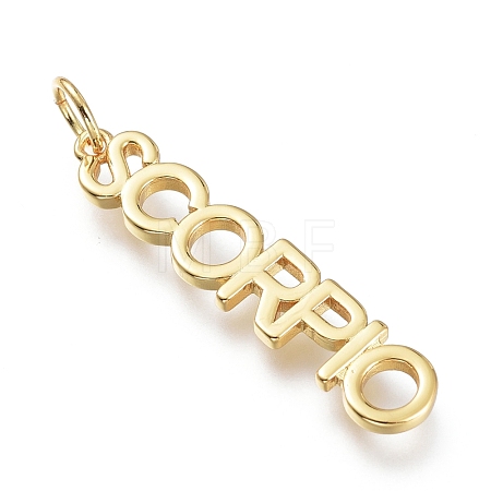 Brass Pendants ZIRC-I048-15G-06-1