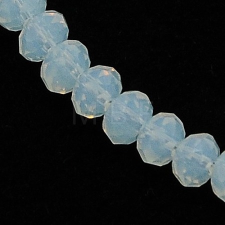Crystal Glass Rondelle Beads Strands EGLA-F049C-04-1