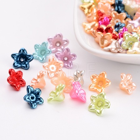 ABS Plastic Imitation Pearl Beads PL129Y-1
