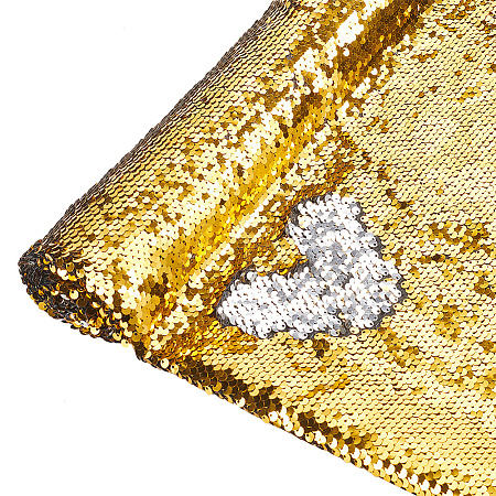PVC Reversible Sequin Fabric DIY-WH0430-543A-1